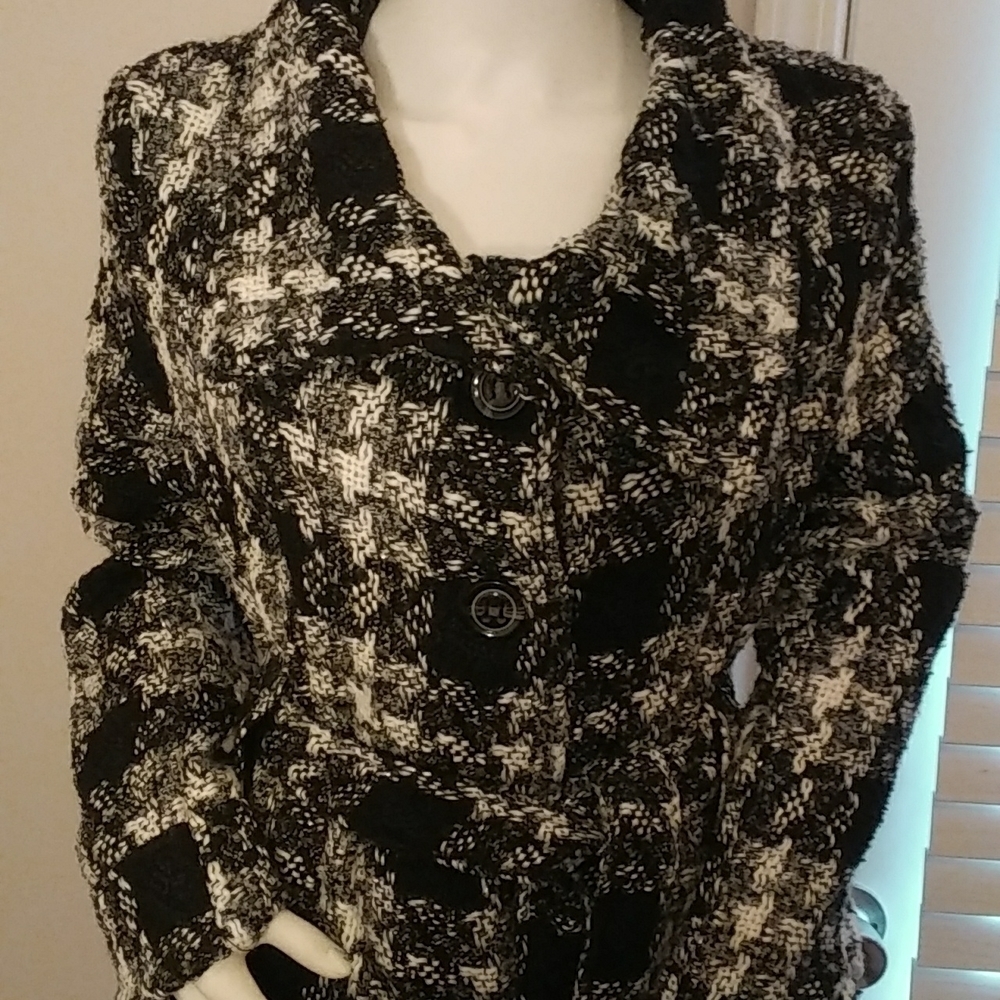 New Women OuterwearCoat/Jacket with Belt by ME JANE Size L - Picture 9 of 12